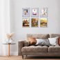 Calenzana Silver 8X10 Picture Frame Set of 3, 5X7 Picture Frame with Mat for Bed
