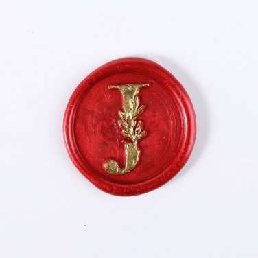 25Pcs Wax Seal Stickers Handmade Vintage Botanical Leaves Adhesive Letter Wax St