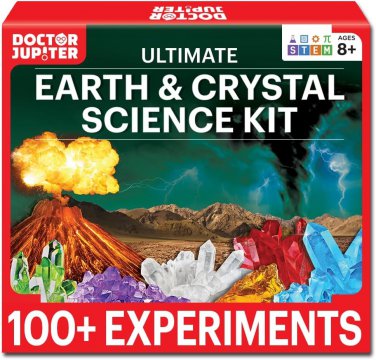 Doctor Jupiter Earth & Crystal Science Kit for Boys & Girls Aged 8-12-14 |Birthd