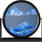 Quicksand Painting Ornament,Round Glass Deep Sea Sandscape Rotate 3D Dynamic San