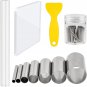 Clay DIY Tool Set, Acrylic Clay Roller, Acrylic Sheet, Stainless Steel round Cir