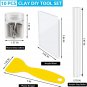 Clay DIY Tool Set, Acrylic Clay Roller, Acrylic Sheet, Stainless Steel round Cir