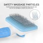 Atlamia Self Cleaning Slicker Brush,Dog Brush & Cat Brush with Massage Particles