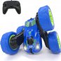 Threeking RC Stunt Car Remote Control Cars Toy with Lights Double-Sided Driving