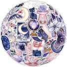 50PCS Midnight Magic Moon Stickers Cool Funny Aesthetic Stickers for Water Bottl