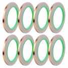 8 Pack Copper Foil Tape,Copper Tape,Double-Sided Conductive Adhesive for Guitar