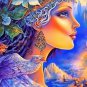 5D Diamond Painting Kits Woman, DIY Paint with Diamond Art Flower Animal round F