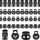 40 PCS Professional Cord Lock 4 Sizes Plastic Cord Locks DIY Plastic Spring Togg