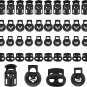 40 PCS Professional Cord Lock 4 Sizes Plastic Cord Locks DIY Plastic Spring Togg