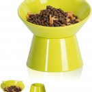 Detachable Elevated Cat Bowls, 15° Tilted Raised Cat Food Bowl Anti-Vomiting,Whi