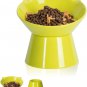 Detachable Elevated Cat Bowls, 15&Acirc;&deg; Tilted Raised Cat Food Bowl Anti-Vomiting,Whi
