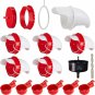Chicken Feeder Automatic Chicken Feeders and Waterers Set, 6 Chicken Feeder Port