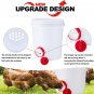 Chicken Feeder Automatic Chicken Feeders and Waterers Set, 6 Chicken Feeder Port