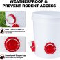 Chicken Feeder Automatic Chicken Feeders and Waterers Set, 6 Chicken Feeder Port
