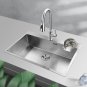 Metal Glass Rinser for Kitchen Sink Faucet, Cup Washer Sink Attachment, Glass Cu