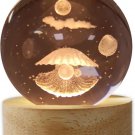 Seashell Décor with Pearl 3D Night Lamp Gifts, Small Shell Ocean Decor for Teens