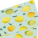 Coffee Mat for Countertops, Summer Lemons Yellow Sweet Tropical Dish Drying Mat