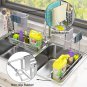 Expandable Kitchen Sink Caddy Sponge Holder,Stainless Steel Telescopic Sink Stor