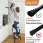 2 Step Ladder, Folding Step Stool with Wide Anti-Slip Pedal, Sturdy Steel Ladder