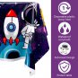 Outer Space Party Tablecover, 4 Pcs Birthday Party Decorations Plastic Tableclot