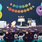 Outer Space Party Tablecover, 4 Pcs Birthday Party Decorations Plastic Tableclot