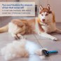 Dog and Cat Dematting Deshedding Brush Tool - Double Sided Undercoat Rake Sheddi