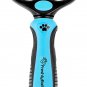 Dog and Cat Dematting Deshedding Brush Tool - Double Sided Undercoat Rake Sheddi