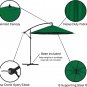 Offset 10 Foot Aluminum Hanging Patio Umbrella