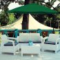 Offset 10 Foot Aluminum Hanging Patio Umbrella