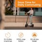 Electric Scooter N40, 350W Motor & 10" Pneumatic Tires,25-35 Miles Range,18.6Mph