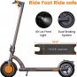 Electric Scooter N40, 350W Motor & 10" Pneumatic Tires,25-35 Miles Range,18.6Mph