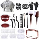 Hair Dye Kit 30 PCS Hair Coloring Kit, Hair Dye Brush and Bowl Set with Tinting