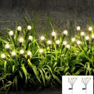 2PCS 10 Head Solar Powered Firefly Lights, 10 LED Outdoor Waterproof Solar Starb