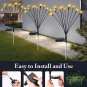 2PCS 10 Head Solar Powered Firefly Lights, 10 LED Outdoor Waterproof Solar Starb