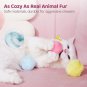 Chirping Cat Toys Balls with Silvervine Catnip, Upgraded, 3 Pack Fluffy Interact