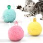 Chirping Cat Toys Balls with Silvervine Catnip, Upgraded, 3 Pack Fluffy Interact