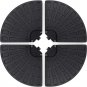 4-Piece 158Lb Capacity Cantilever Offset Patio Umbrella Circular Base Stand W/Ca