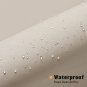 Beige Shower Curtain Liner Set with Plastic Hooks, Cream Fabric Shower Curtain L
