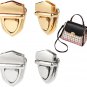 4 Sets Tuck Lock Clasp Catch, Purse Thumb Lock Duck Tongue Lock Metal Handbag Bu