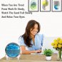 Moving Sandscapes, Moving Sand Art Picture round Glass 3D Deep Sea Sandscape in