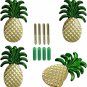 4 Pcs Pineapple Decorative Wall Hooks, Fruits Coat Hook, Wall Mounted Hanger, Wa