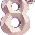 Number 8 Candle, 3.1” Large 8Th Happy Birthday Candle with Exquisite 3D Crown De