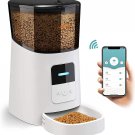 WOPET 6L Automatic Cat Feeder,Wi-Fi Enabled Smart Pet Feeder for Cats and Dogs,A