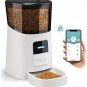 WOPET 6L Automatic Cat Feeder,Wi-Fi Enabled Smart Pet Feeder for Cats and Dogs,A