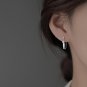 925 Sterling Silver Earrings for Women Small Earrings Retro Earrings (Feather Ta