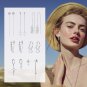 925 Sterling Silver Earrings for Women Small Earrings Retro Earrings (Feather Ta