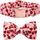 MACA Bates Valentine’S Day Dog Collar with Bow/Flower/Bow Tie, Sweet Heart Adjus