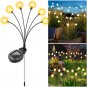 Solar Garden Lights Outdoor, Solar Swaying Light for Outside, 6 Led Waterproof F