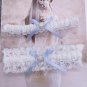 2 Pieces Wedding Garters Lace Stretch Bridal Garter with Bow Pearls Leg Garter f