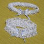 2 Pieces Wedding Garters Lace Stretch Bridal Garter with Bow Pearls Leg Garter f